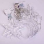 Електрична гірлянда Зірка штора 3 метри на вікно для фотозон мультиколор WYF11ML