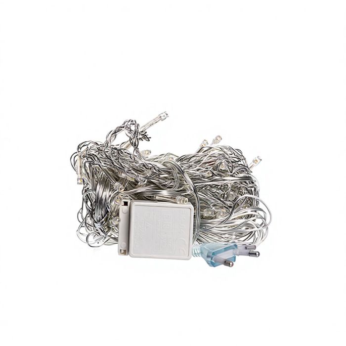 Новорічна гірлянда штора 2х2 м 80 LED кімнатна білий провід Жовтий ZWM2280LEDY